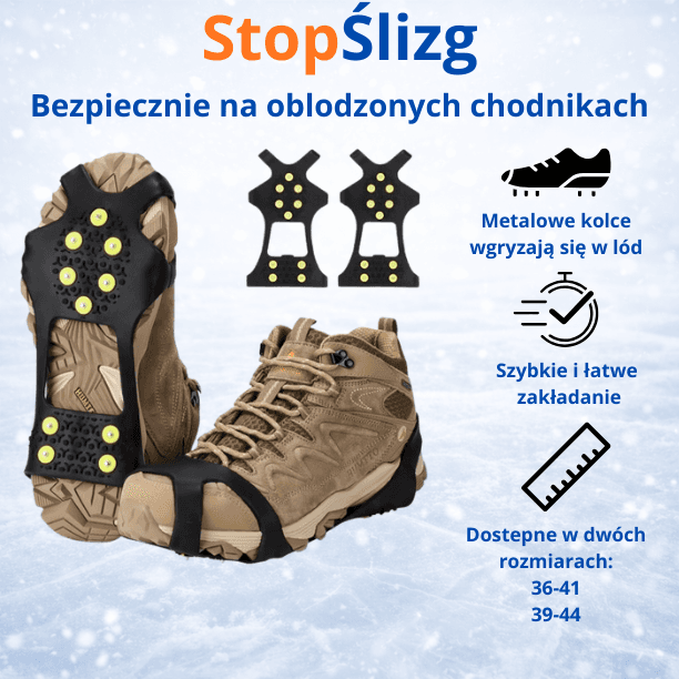 StopŚlizg- nakładki antypoślizgowe na buty (2.sztuki)