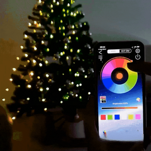 SmartFlash-Lampki Choinkowe (10 M, 100 LED )  – Apka + Pilot